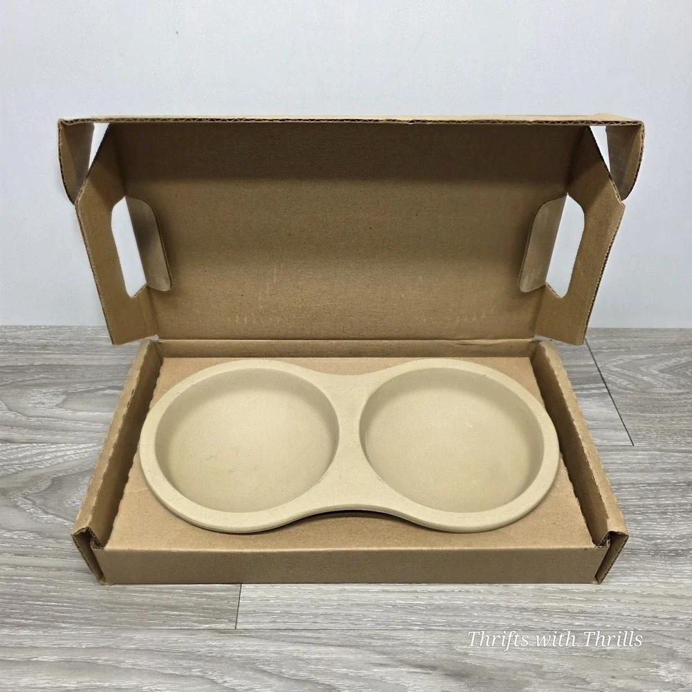 PAMPERED CHEF STONEWARE MICROWAVE‎ EGG COOKER #1372